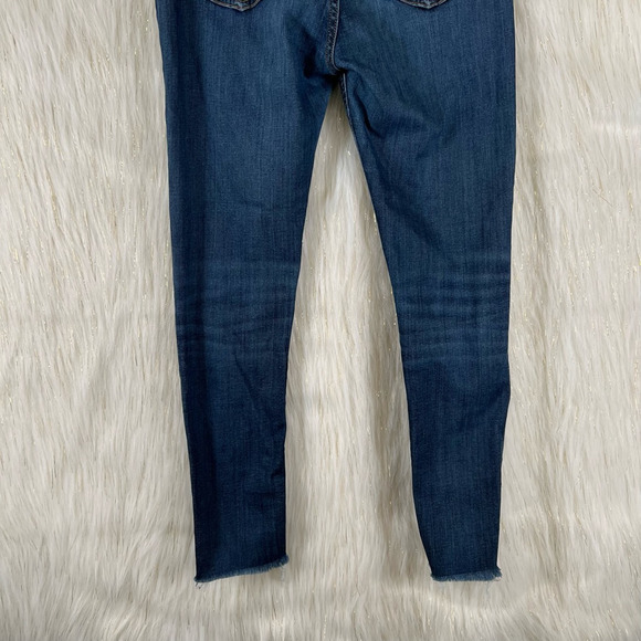 Rag & Bone Womens Ultra High Rise Ankle Skinny Jeans Blue Distressed Zipper 27 - Picture 6 of 10